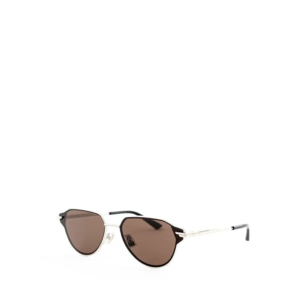 Bottega Veneta Elegant Silver Metal Sunglasses - Picture 2 of 5